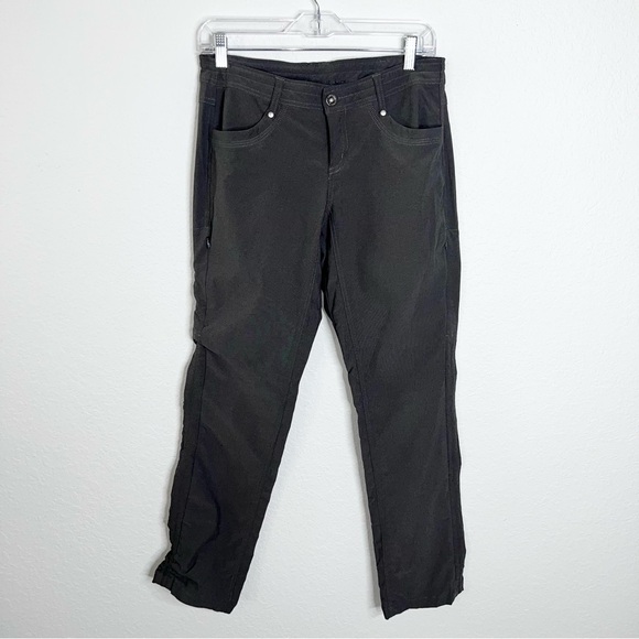 KUHL Pants Womens 4 Trekr Cinch Up Convertible Capri Gray Straight B18 - Picture 1 of 13